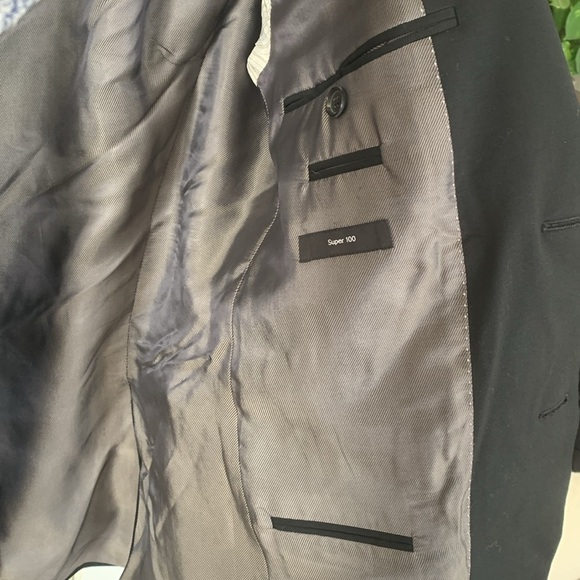 BOSS Hugo Boss Black Virgin Wool Sport Coat Pasolini/Movie US_2 36R Super100 USA - Picture 8 of 16